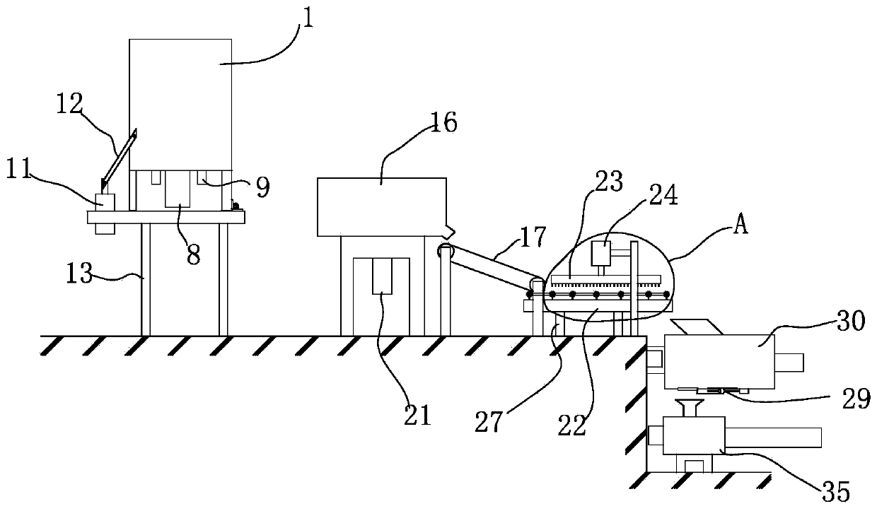 A donkey hide processing device for donkey-hide gelatin production