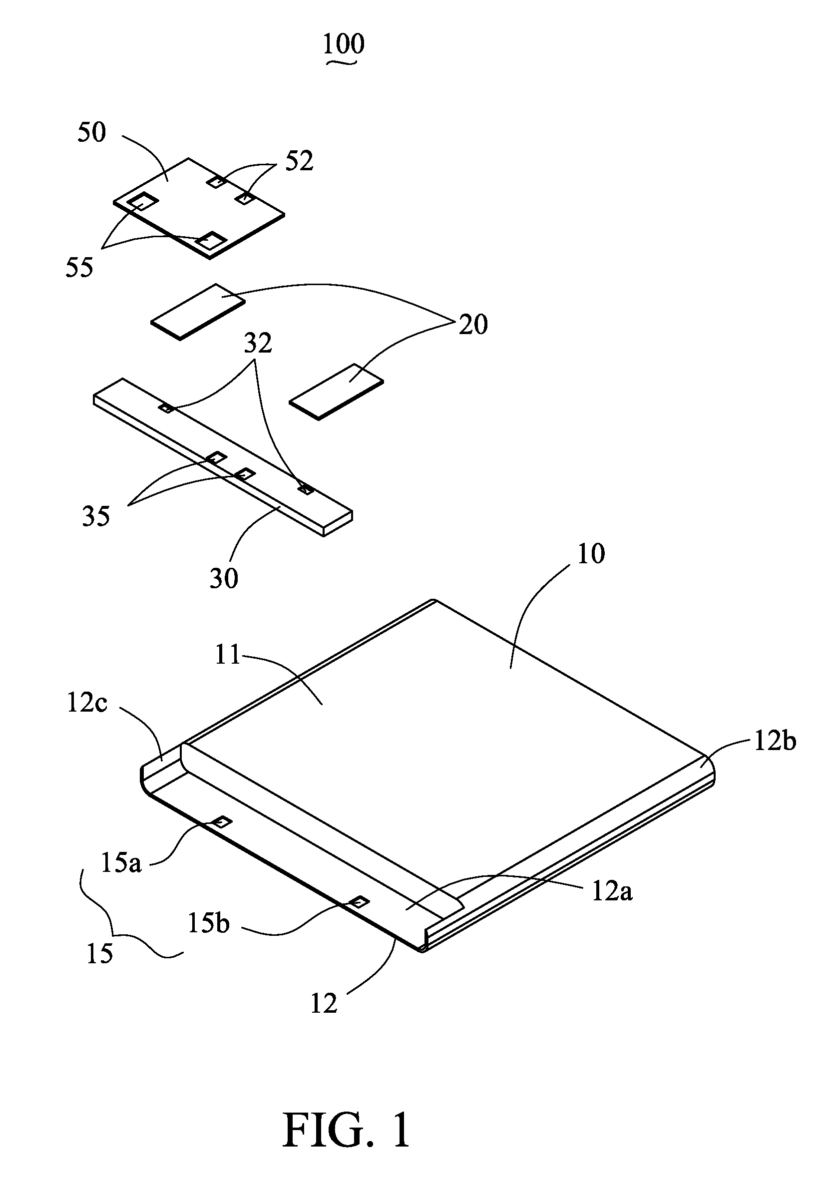 Built-in battery assembly and a method of assembling the built-in battery with a circuit board