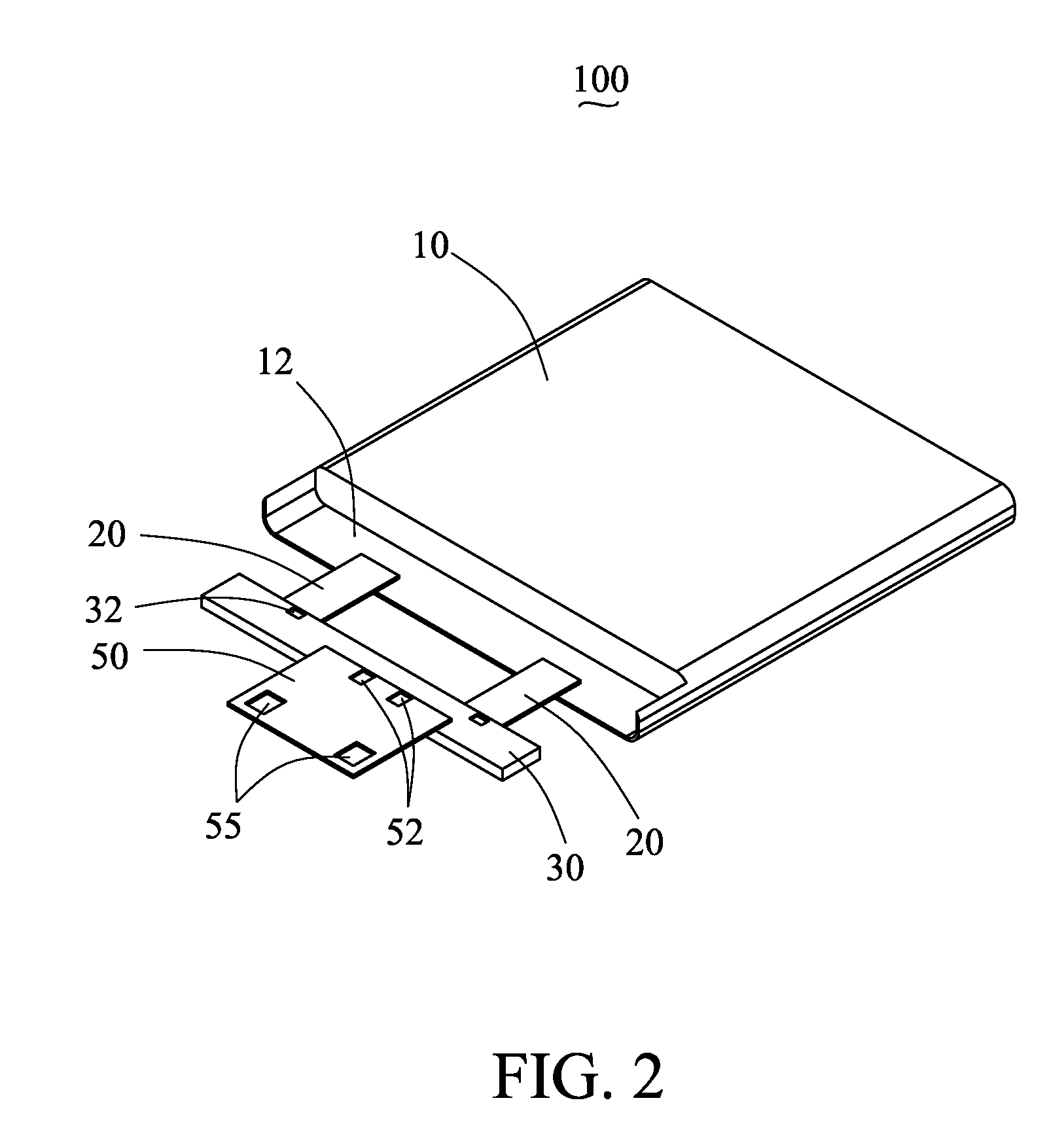 Built-in battery assembly and a method of assembling the built-in battery with a circuit board