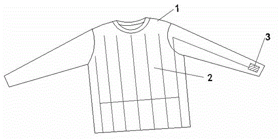 Knitted garment capable of releasing human body surface static electricity