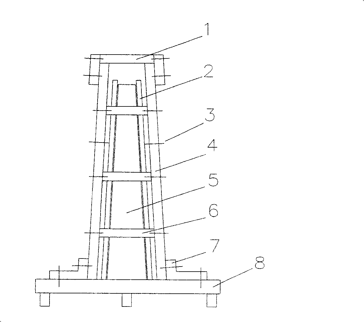Welding method of titanium alloy framework and covering variable cross-section element