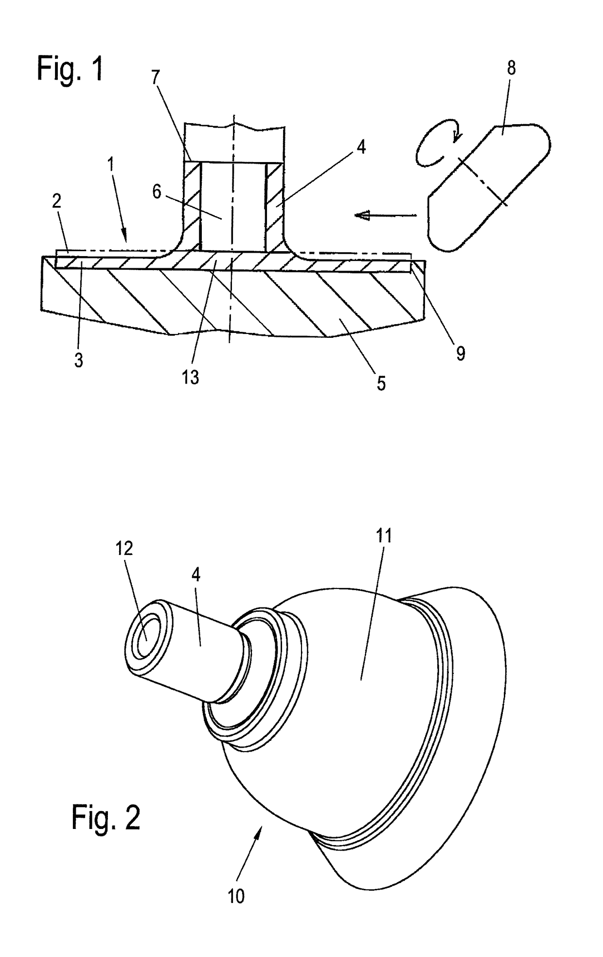 Method for manufacturing a rotationally symmetrical shaped article