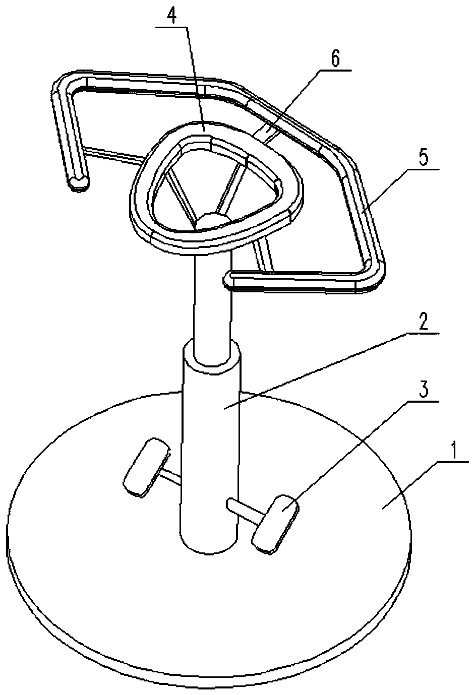 Intraspinal anesthesia support frame for facilitating sitting of patients