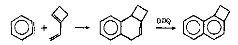 Novel synthetic method of 1,2-dihydro cyclobutene [alpha] naphthalene