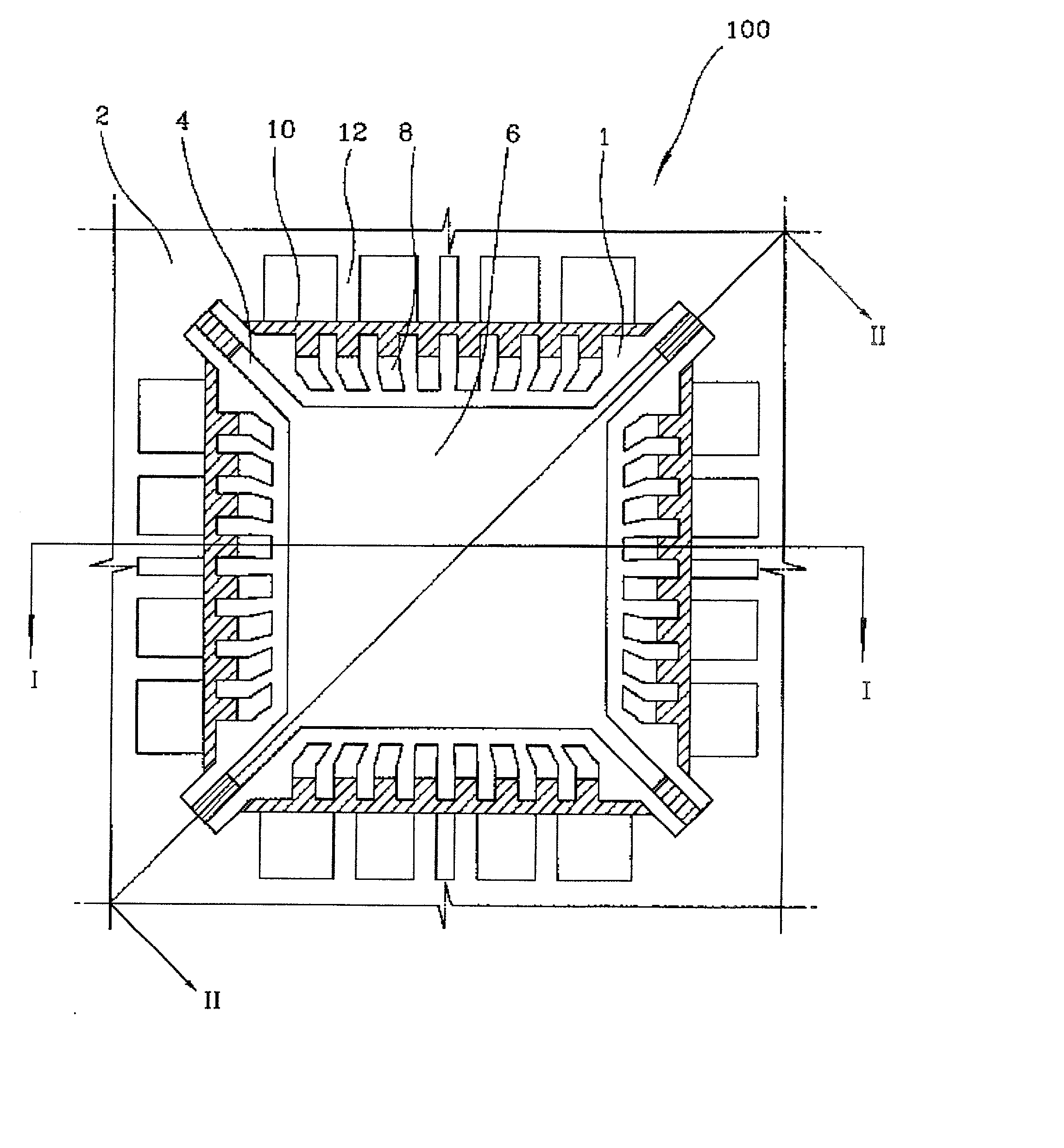 Semiconductor package with lead frame