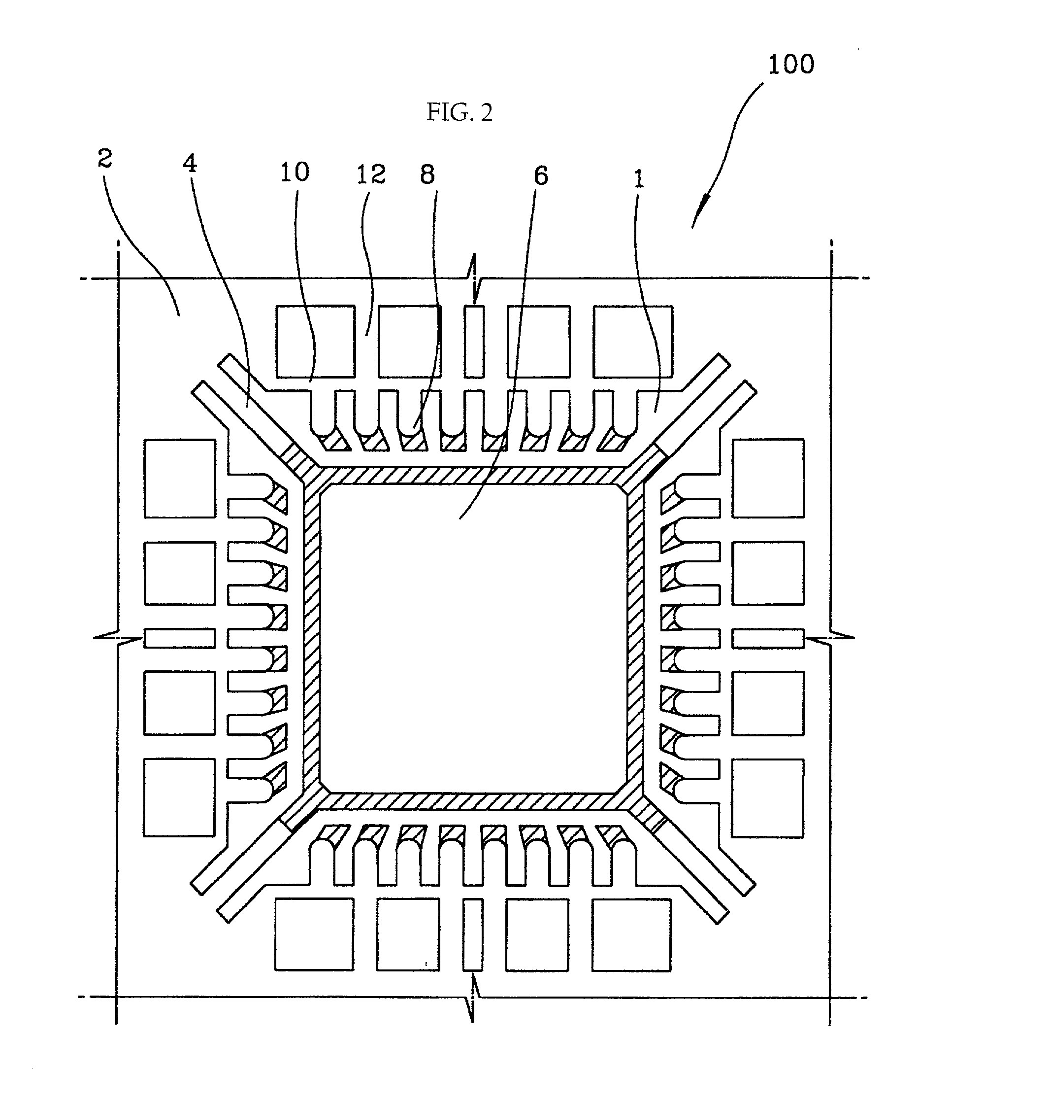 Semiconductor package with lead frame