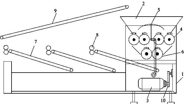 An automatic skin pressing and skin picking device for dumplings