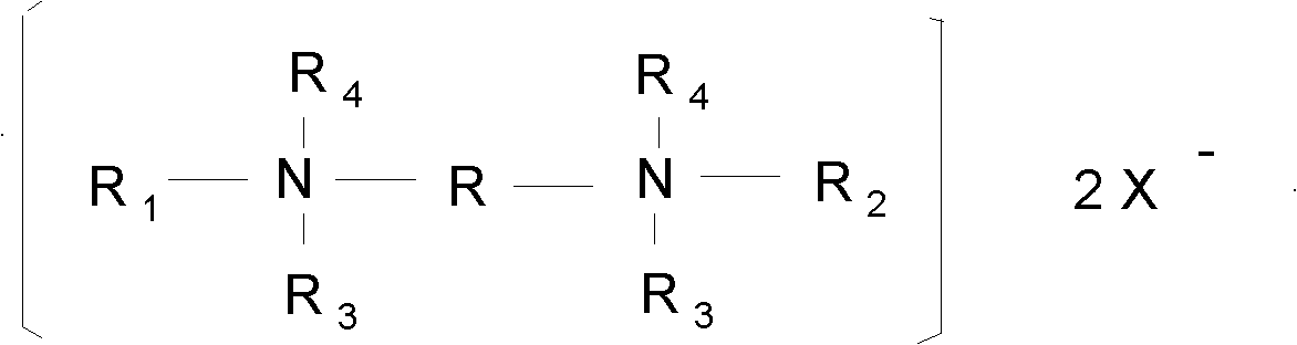 Twin cationic surface active agent and viscoelastic fracturing fluid containing same