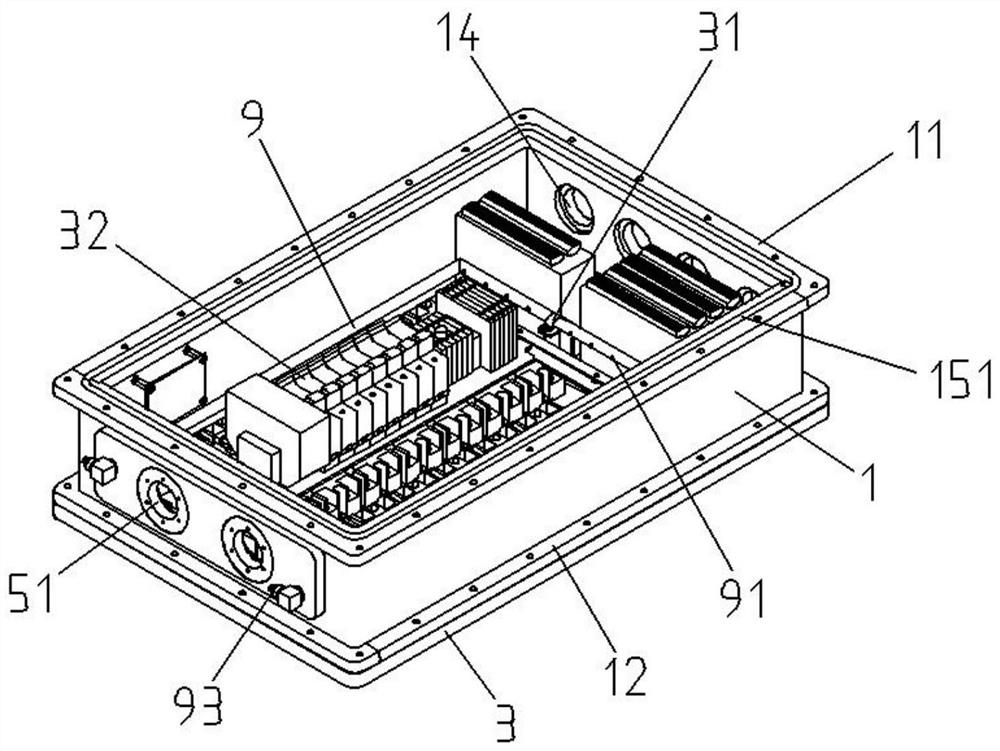 Sealed electric box applied to severe environment