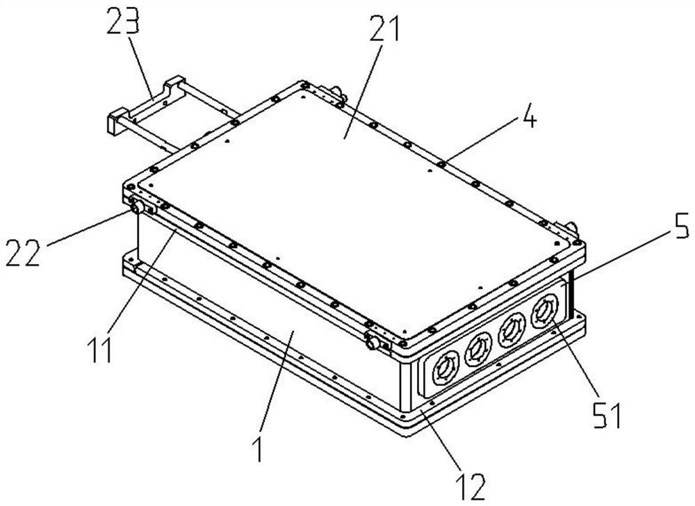 Sealed electric box applied to severe environment