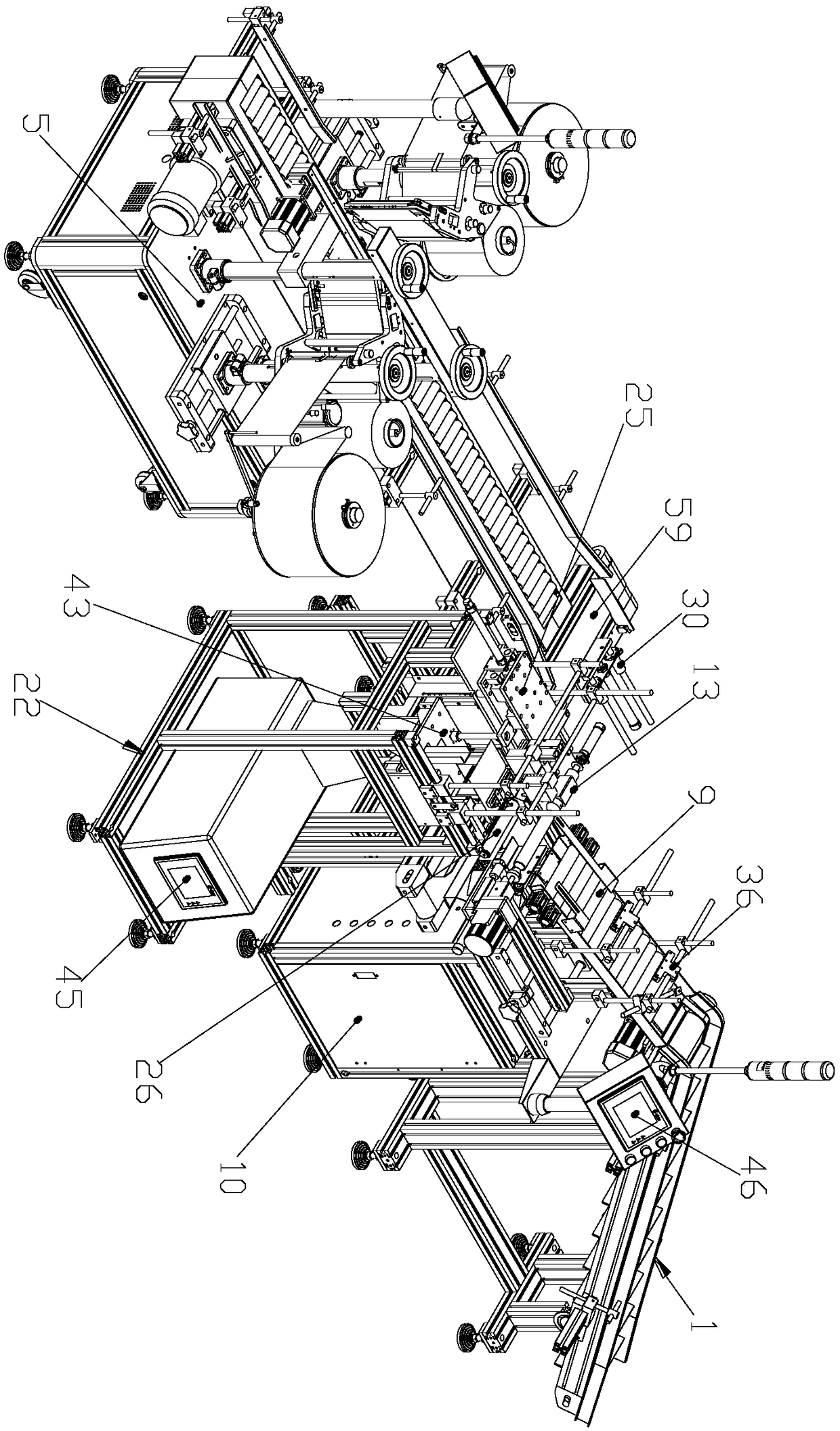 Packaging production line and packaging method for freshness protection packages