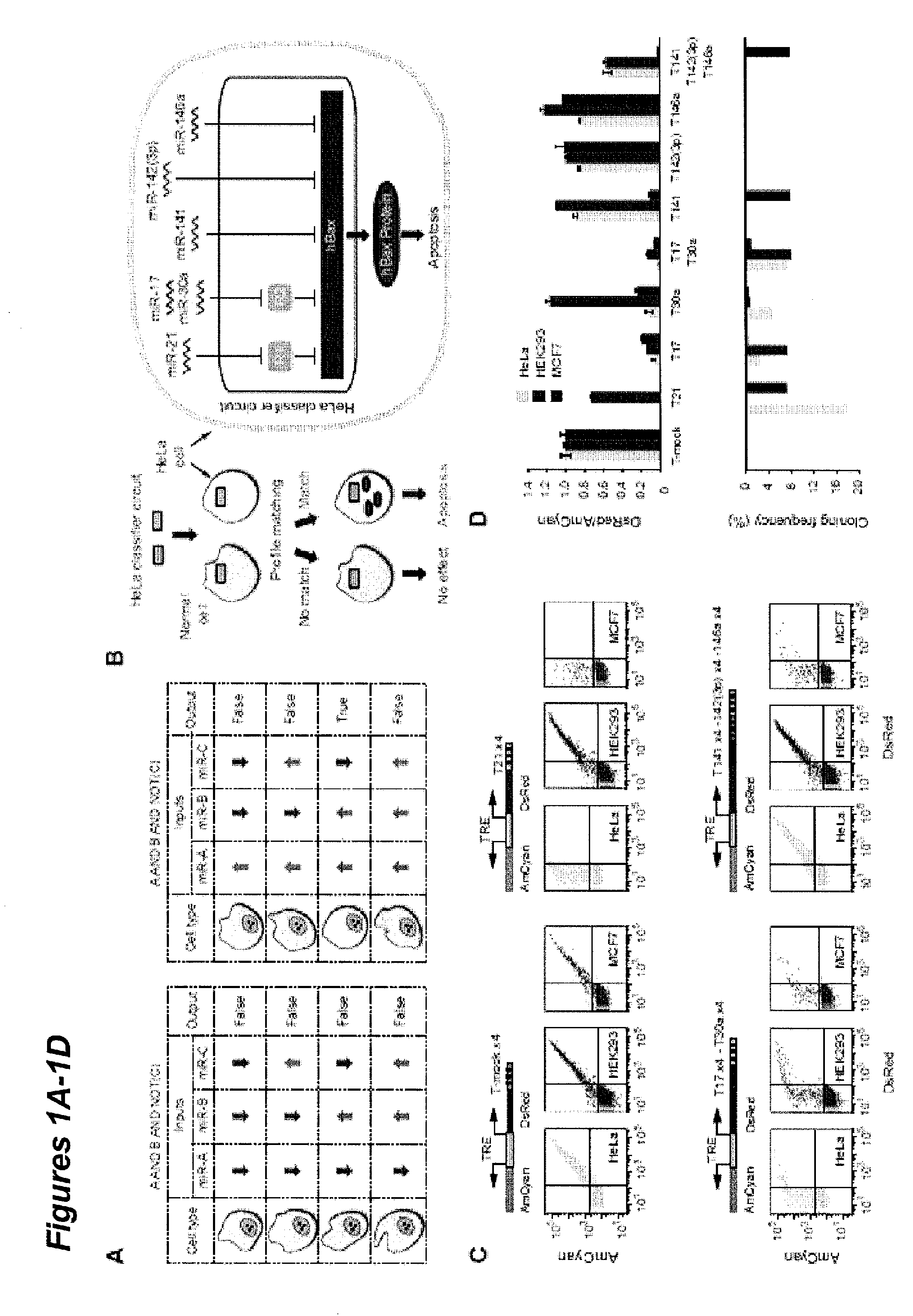 Multiple input biologic classifier circuits for cells