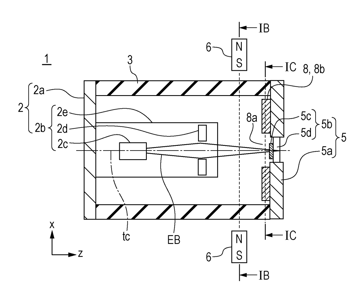 X-ray generation tube, x-ray generation apparatus, and radiography system