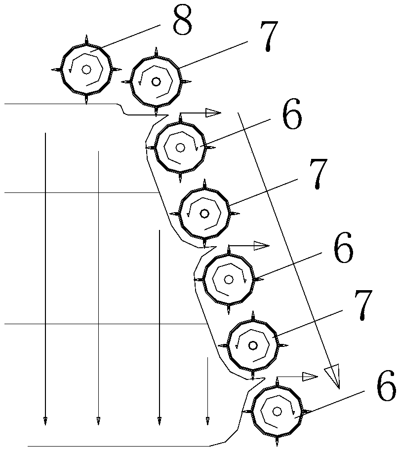 Multi-roller cotton blending machine