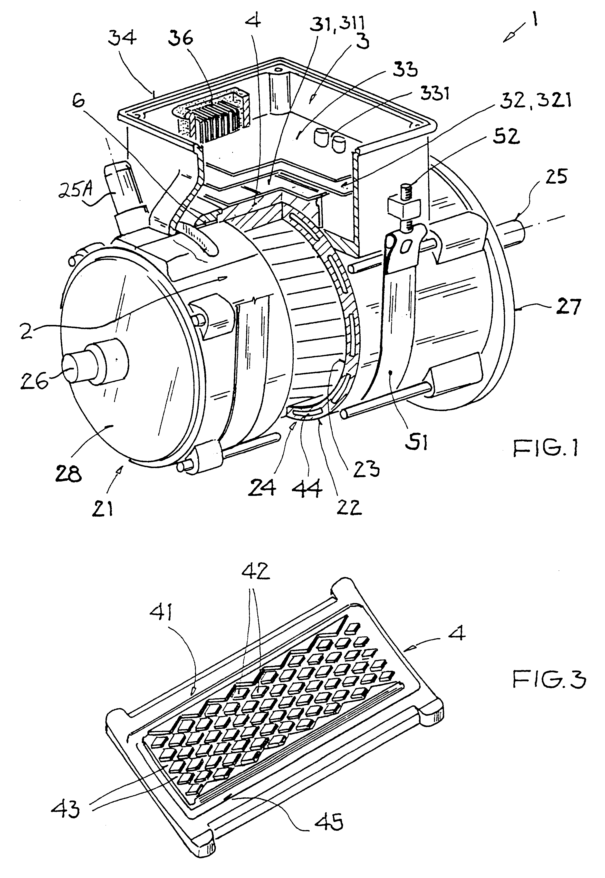 Integrated electric drive unit including an electric motor and an electronic control and monitoring module