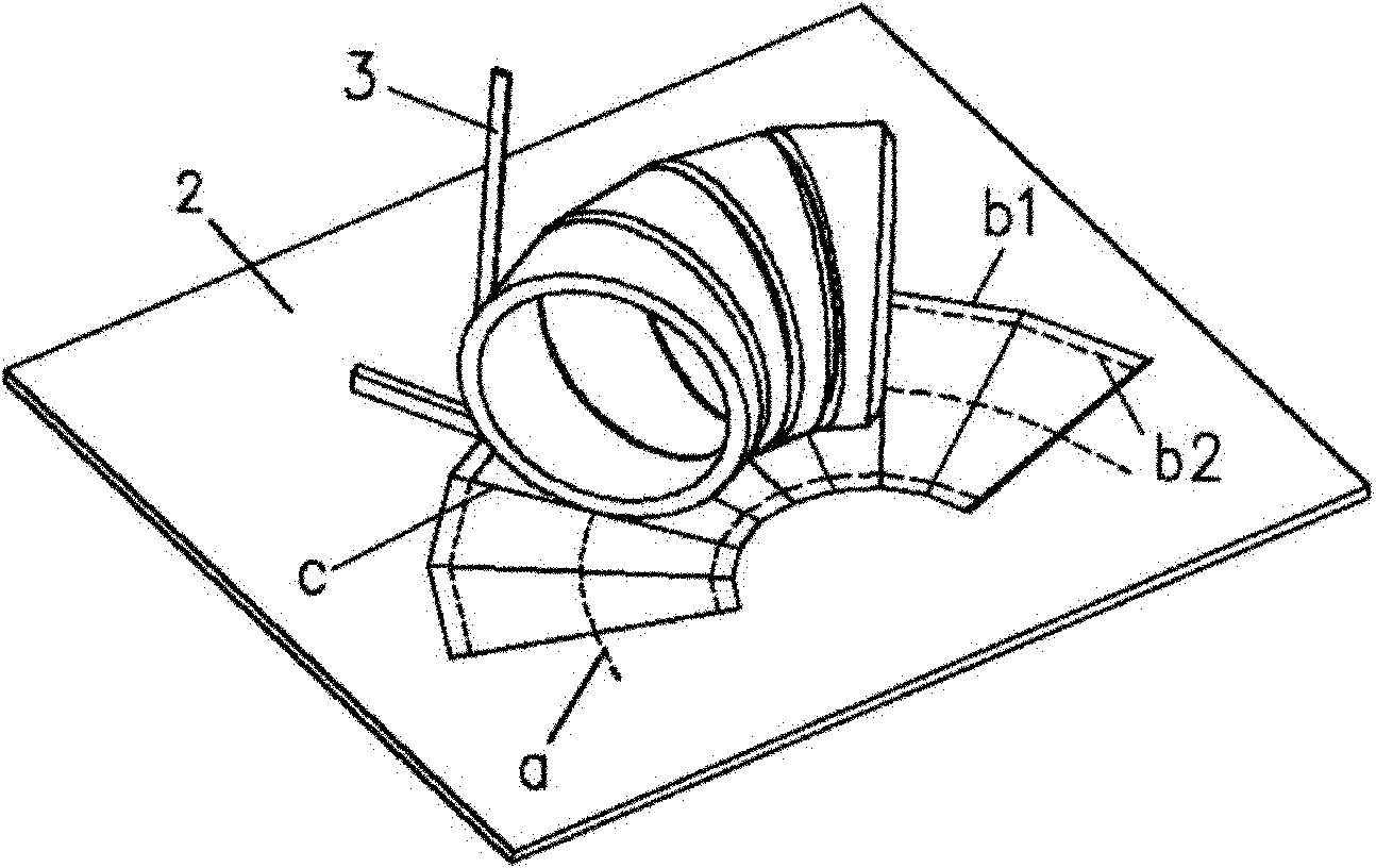 Processing method of small-curvature and small-angle bent pipe