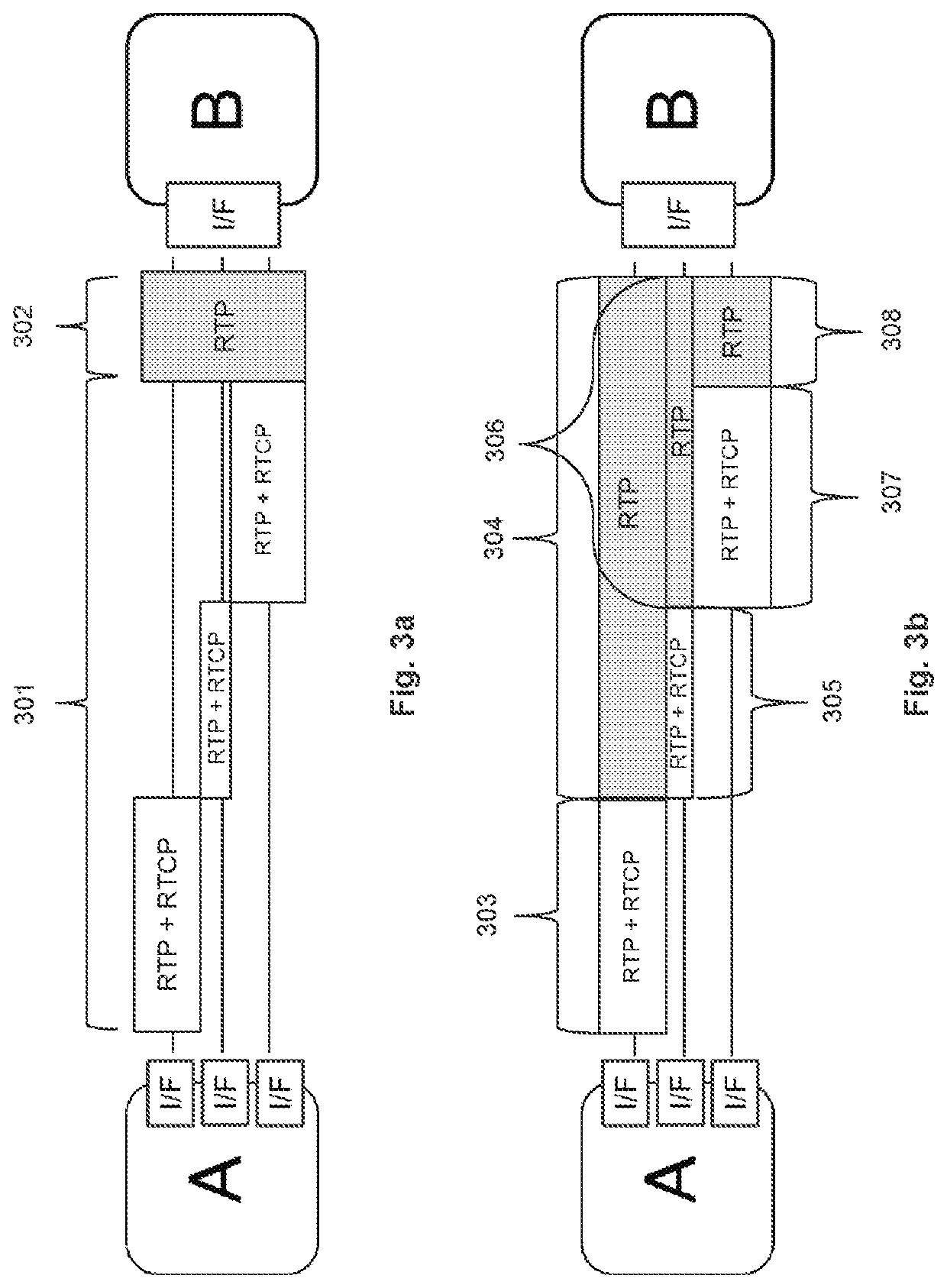 Estimation of network conditions of individual paths in a multi-path connection involving a device not aware of multi-path signaling