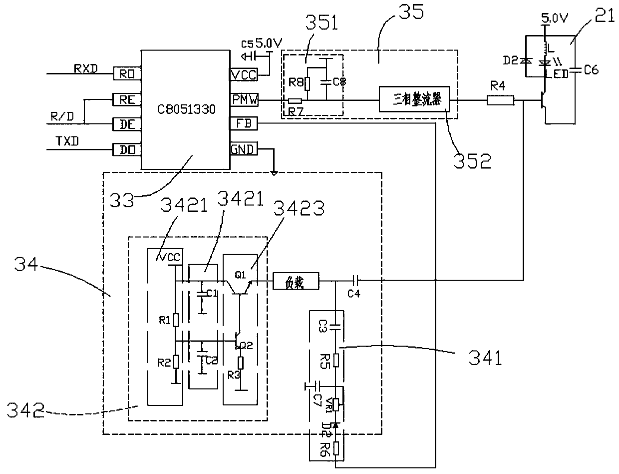 Liquid crystal counterdrawing screen based on novel light dimming mechanism