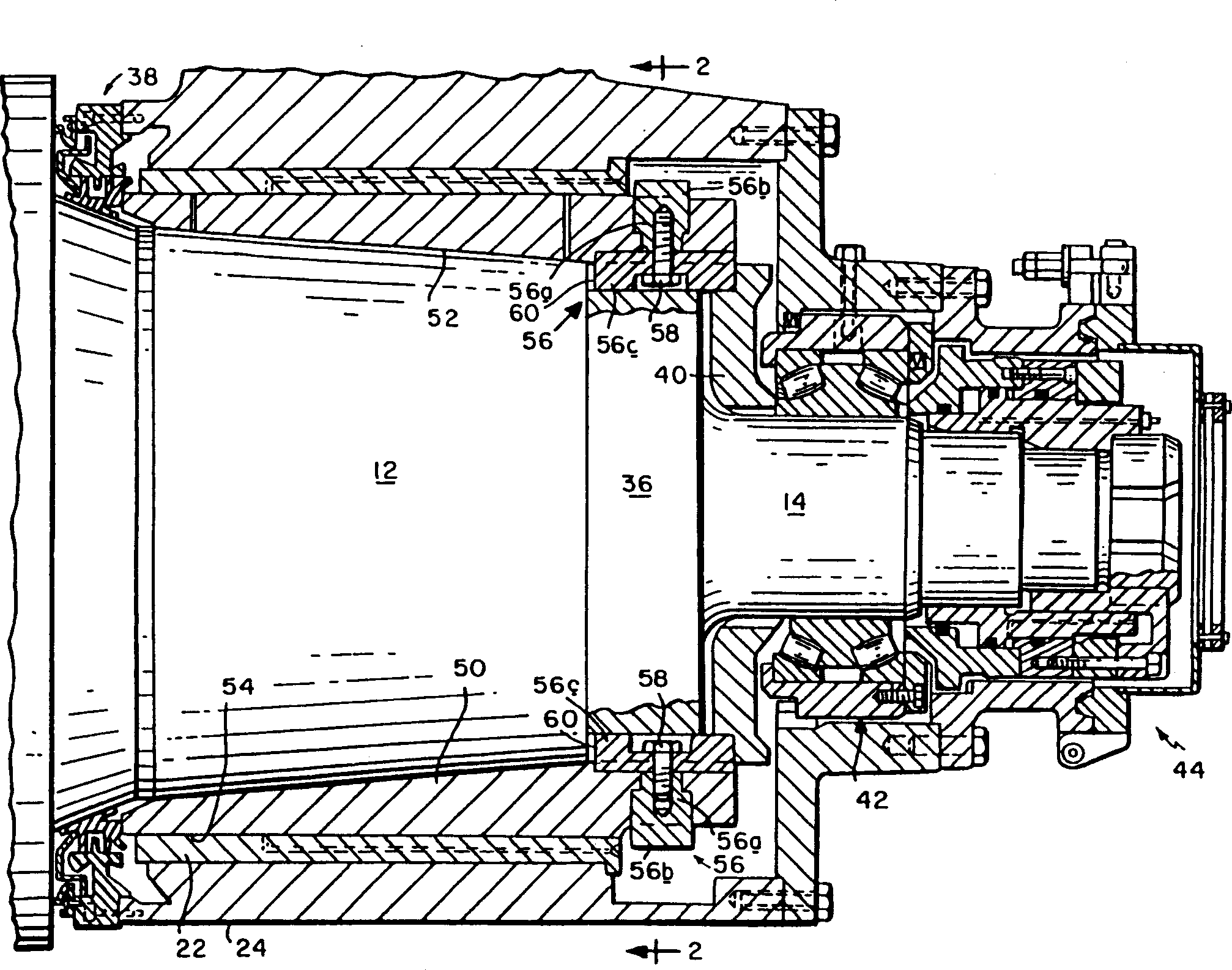 Oil film bearing sleeve pipe and key fixing structure