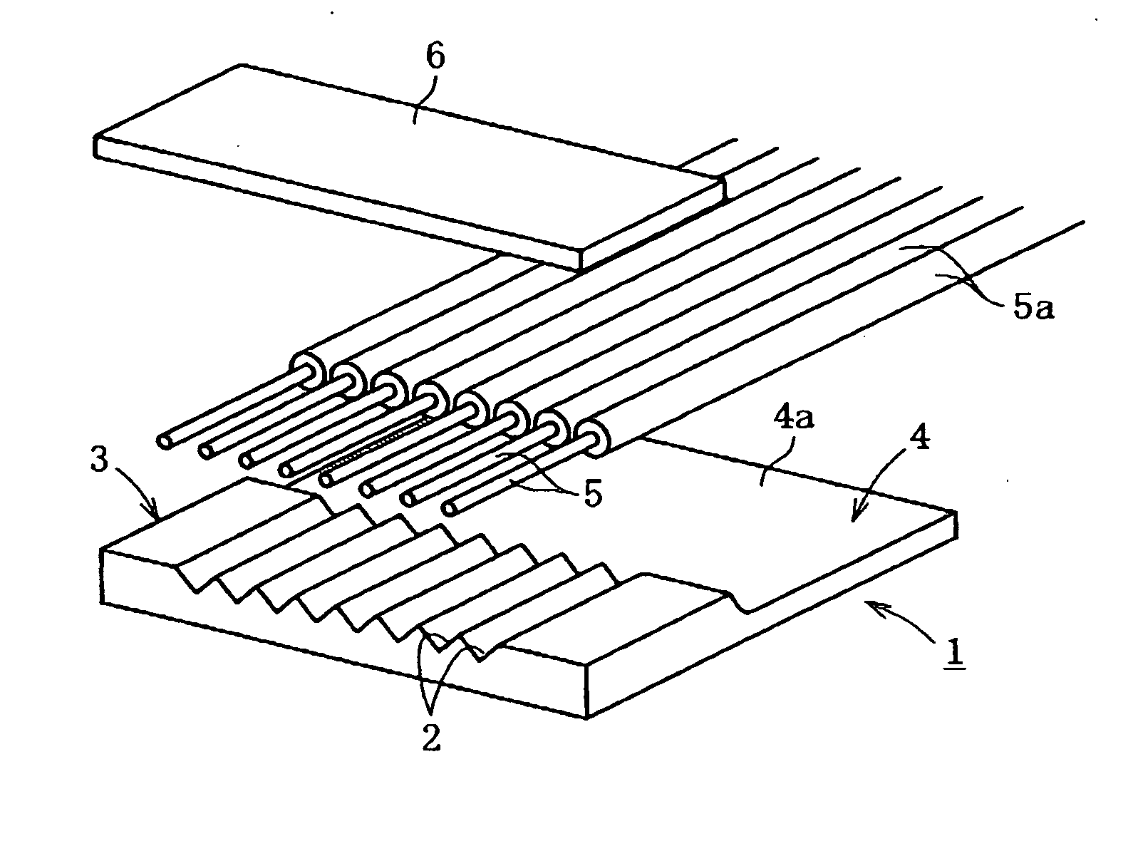 Substrate for optical fiber array and method for fabricating the same