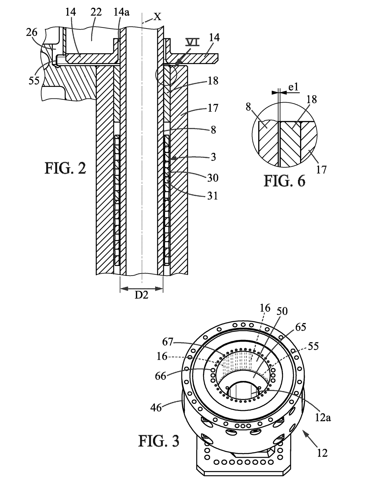 Device for thermal compression of a gaseous fluid