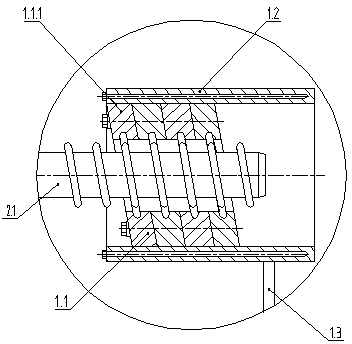 Spiral polytetrafluoroethylene bellows forming machine