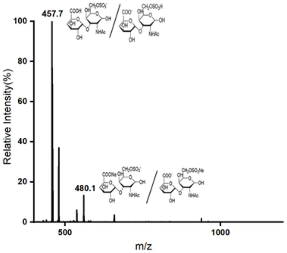 Quantitative detection method for content of chondroitin sulfate polysaccharide in fermentation liquor