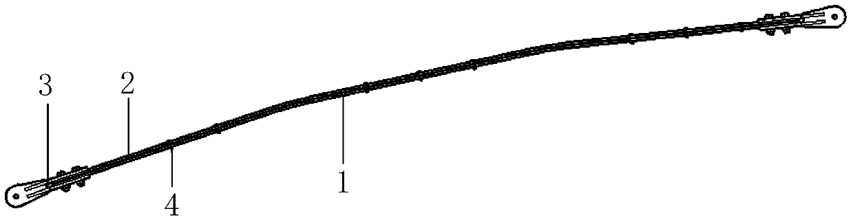 A prestressed steel carbon composite member