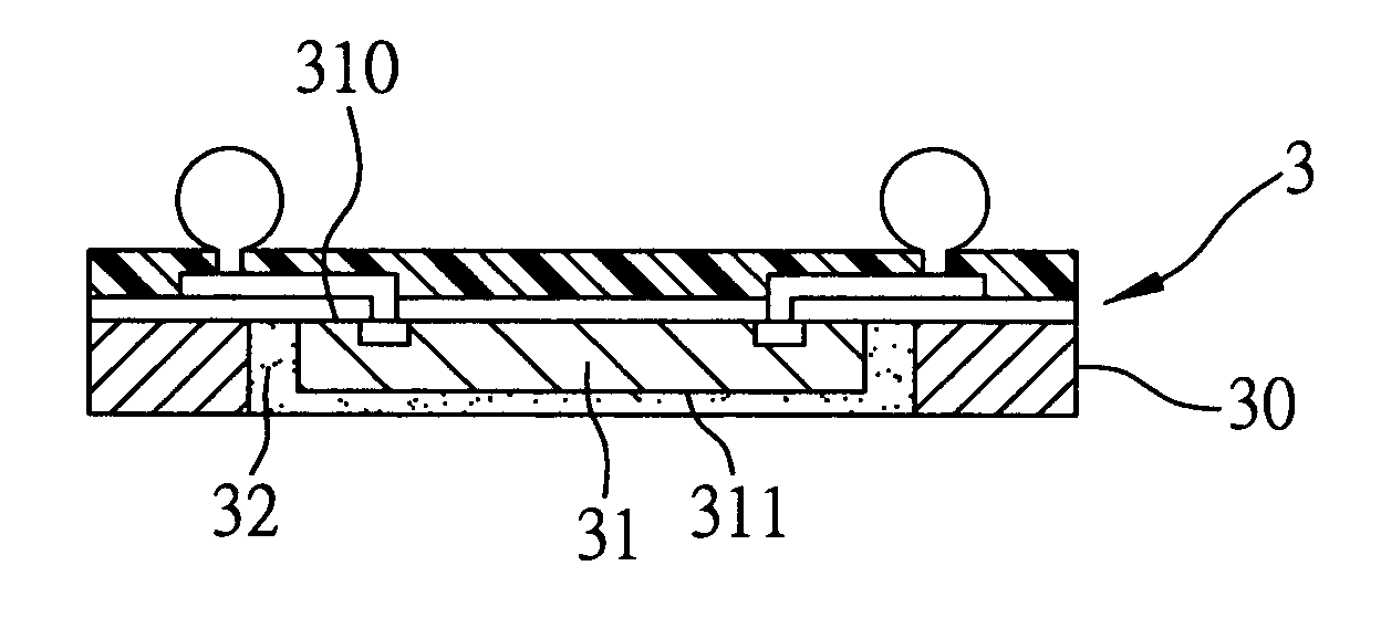 Wafer level semiconductor package with build-up layer and method for fabricating the same