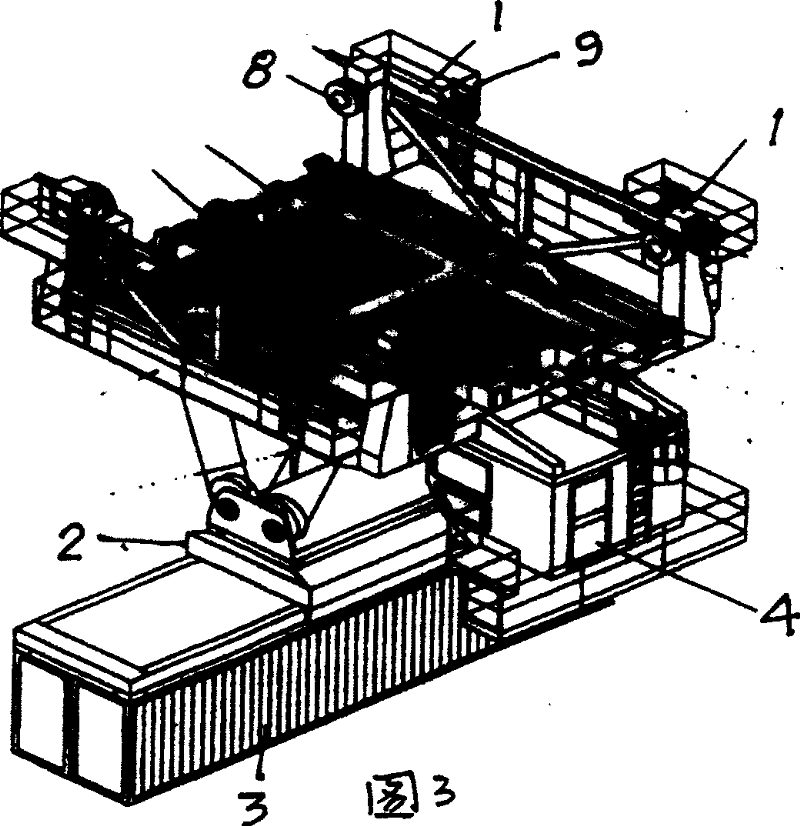 Device and control method for double speed of container bank crane vehicle