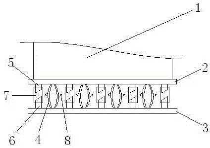 Aircraft damping device for freight transportation