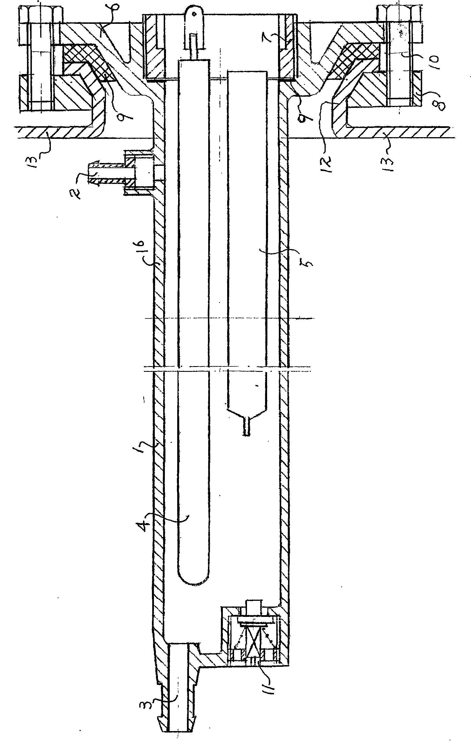 Heating device for water storage type water heater