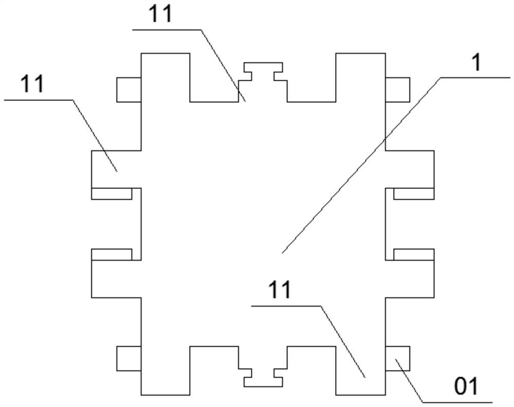 Single magic block plate structure