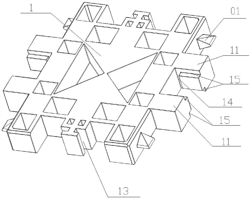 Single magic block plate structure