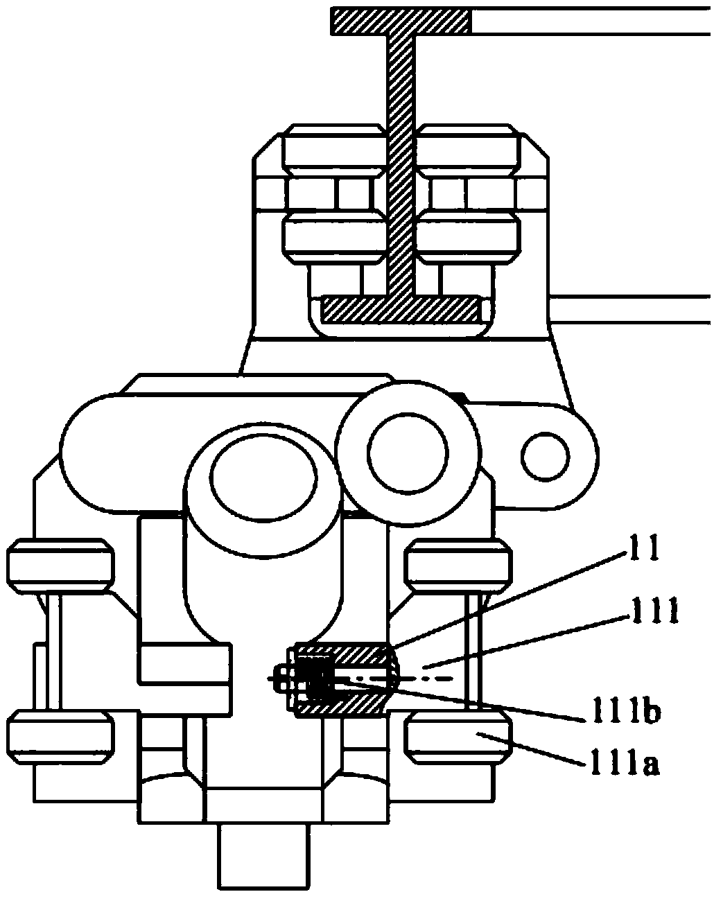 Suspended type double-drive track changing system and track thereof