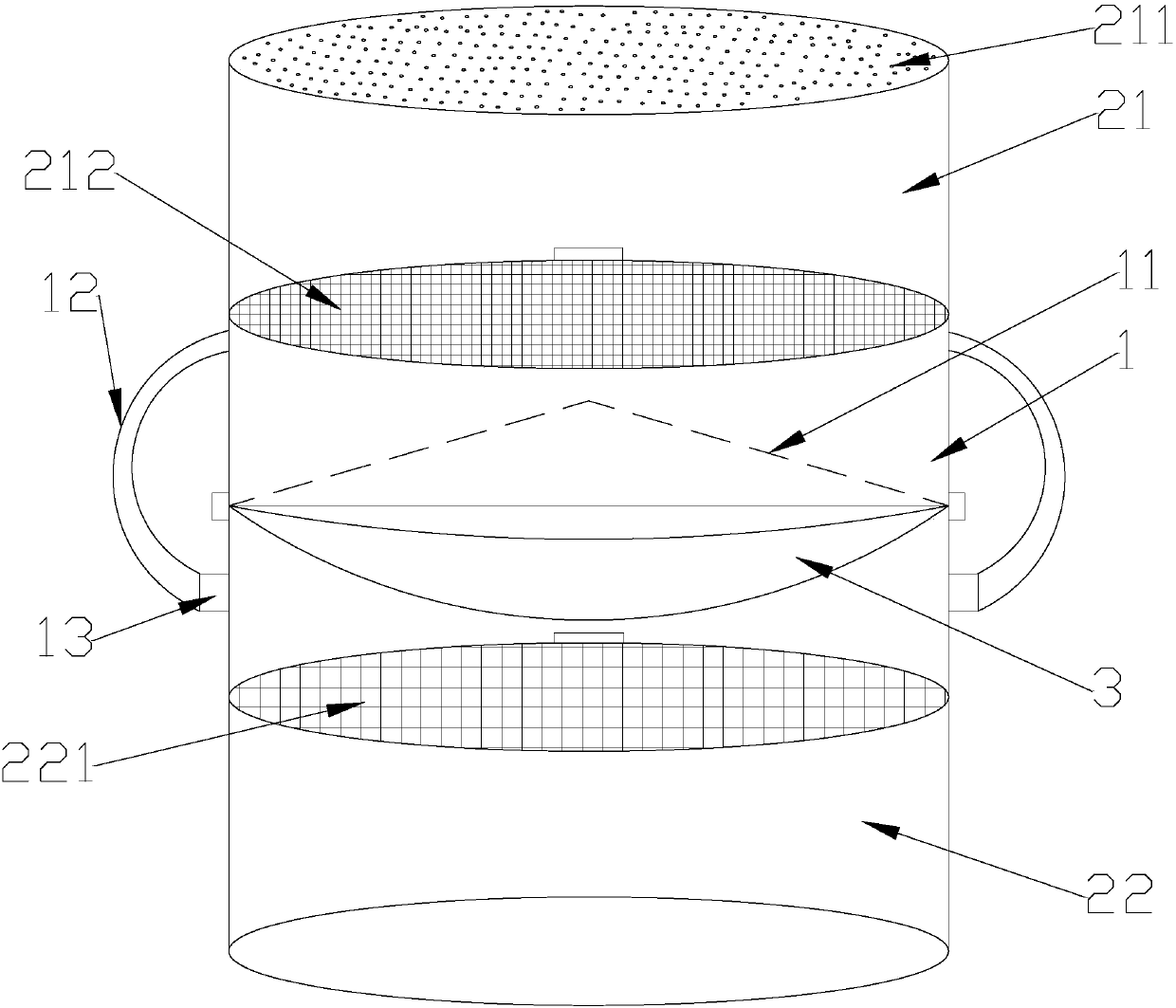 An underwater reef attachment collection device