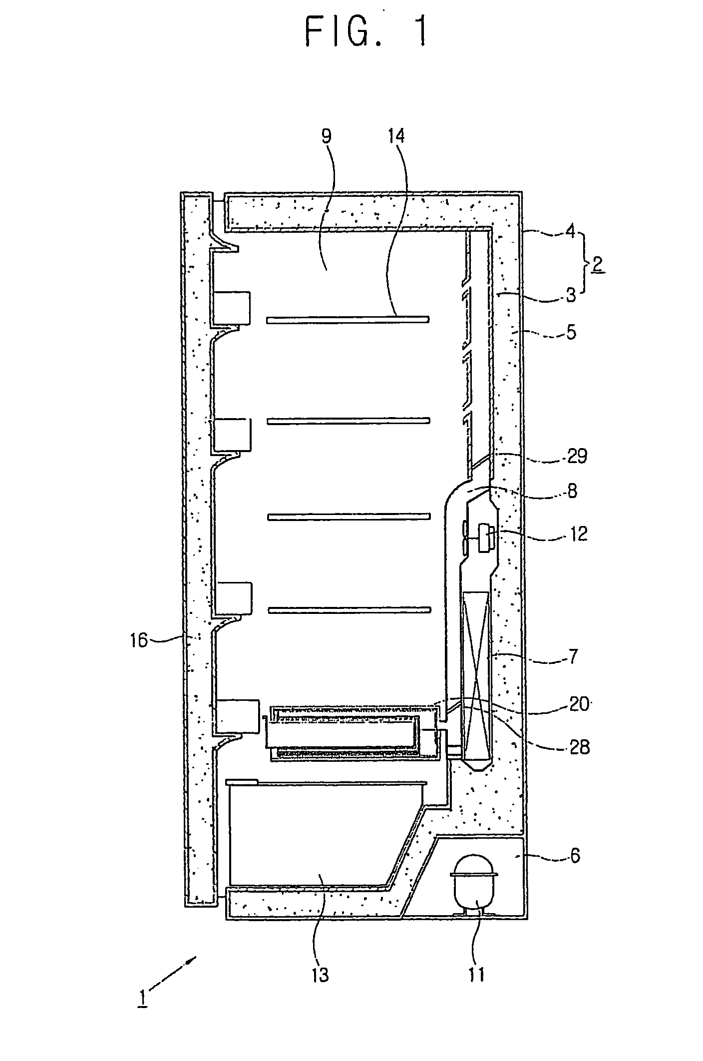 Refrigerator with temperature control and operating method therefor
