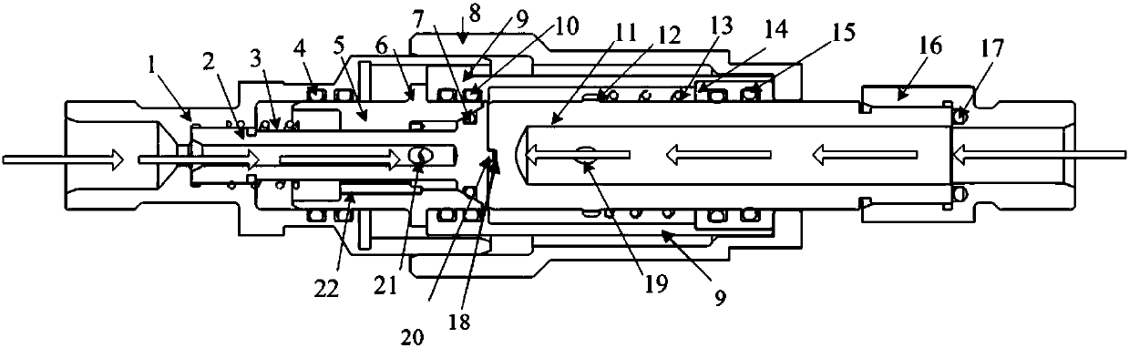 Low-leakage rate long-service life two-way plugging and unplugging rapid disconnector under pressure