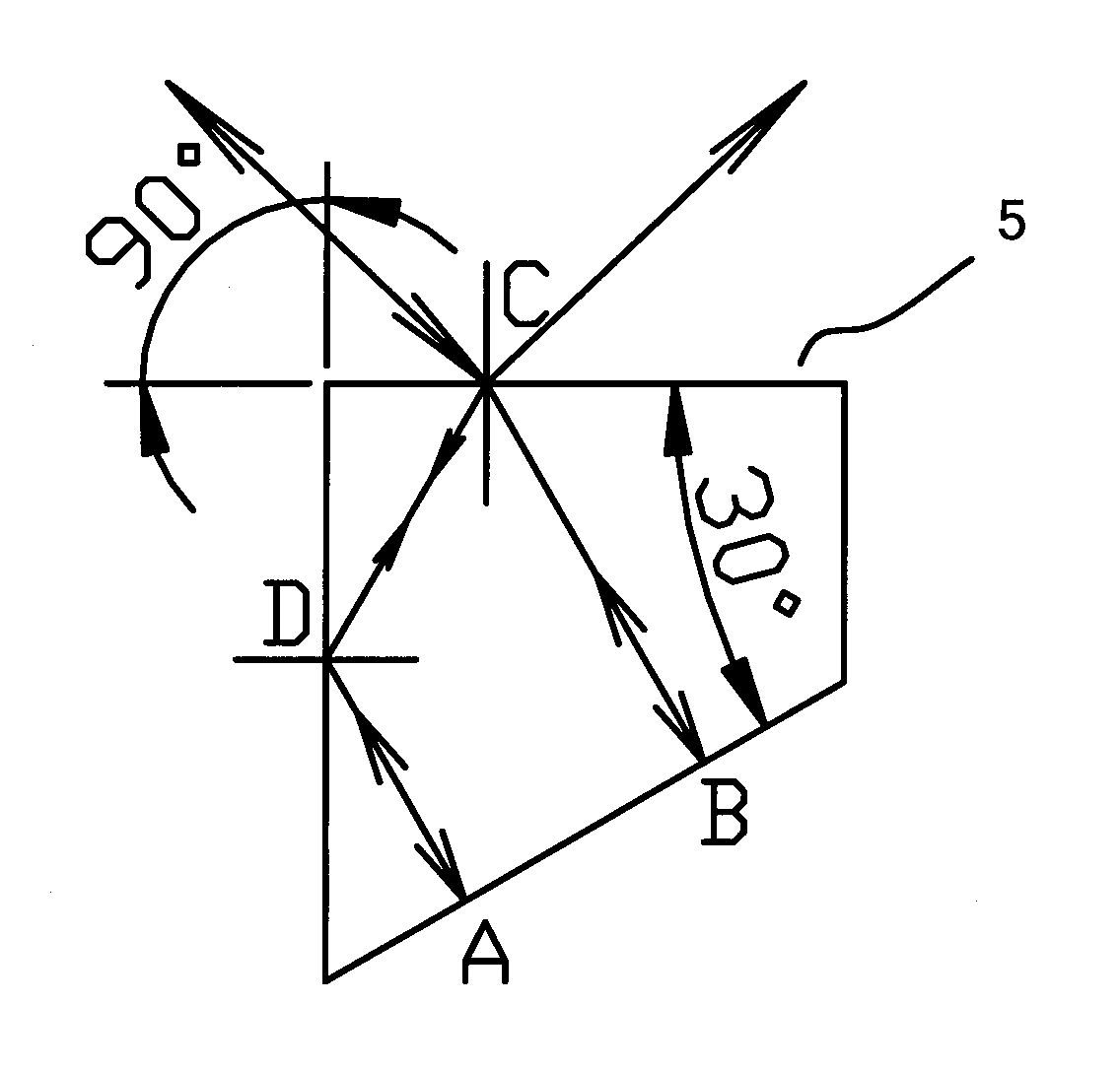 Monolithic folded f-p cavity and semiconductor laser using the same