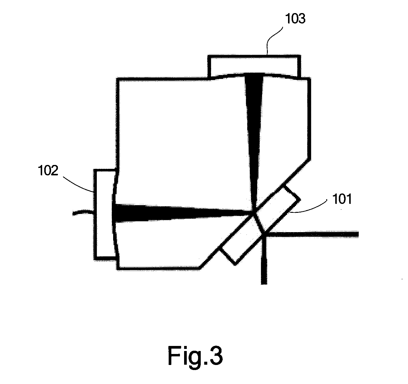 Monolithic folded f-p cavity and semiconductor laser using the same