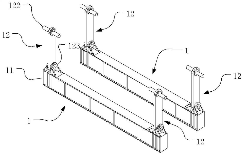 Simulation method for load test beam and rolling mill stand hoisting ...