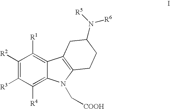 (3-amino-1,2,3,4-tetrahydro-9 <i>H</i>-carbazol-9-yl)-acetic acid derivatives