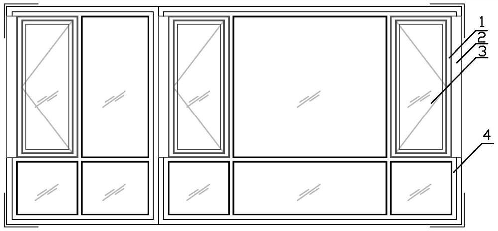 Hidden heating ventilation window based on Bernoulli effect