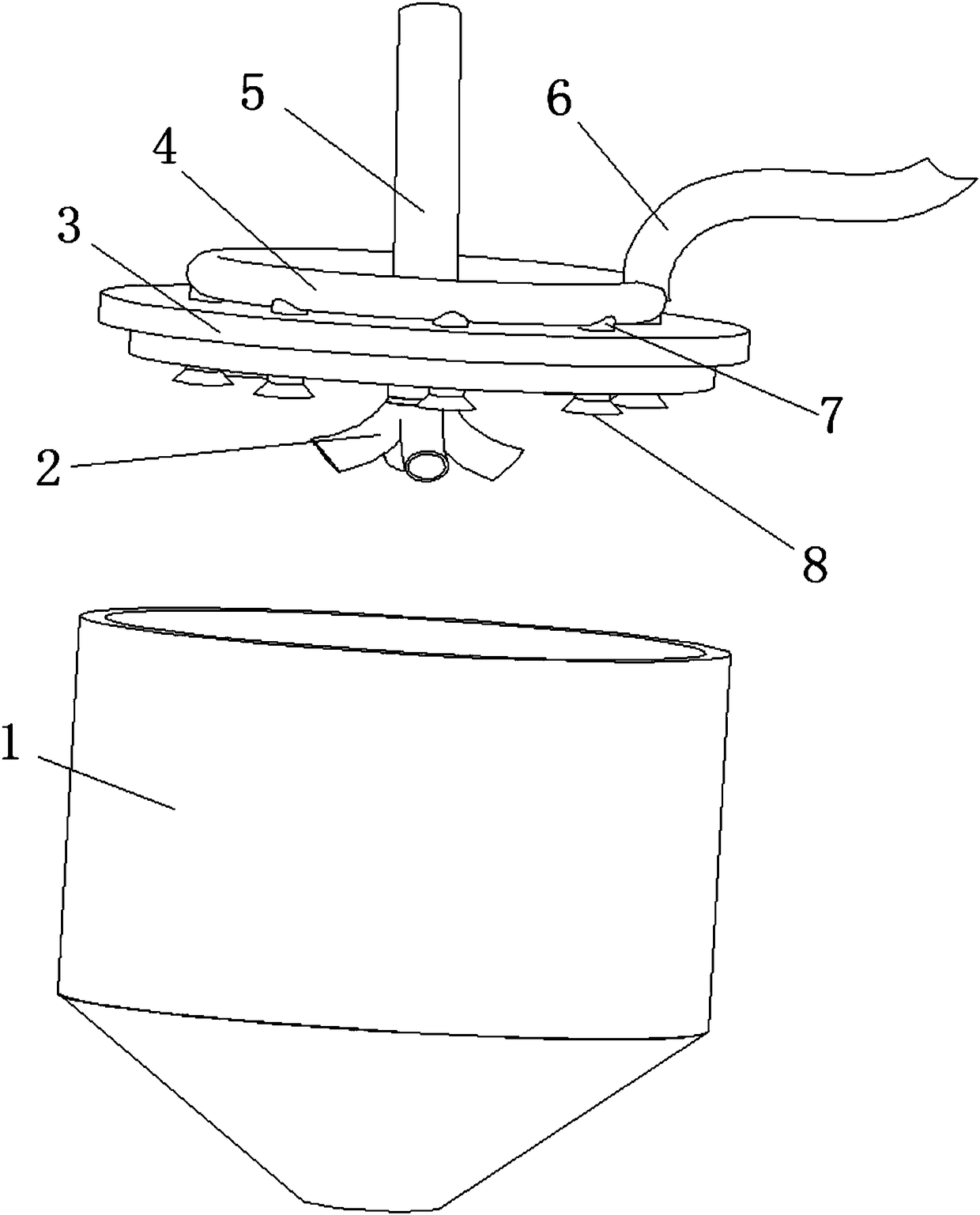 Grain hot cooking machine with rinsing action