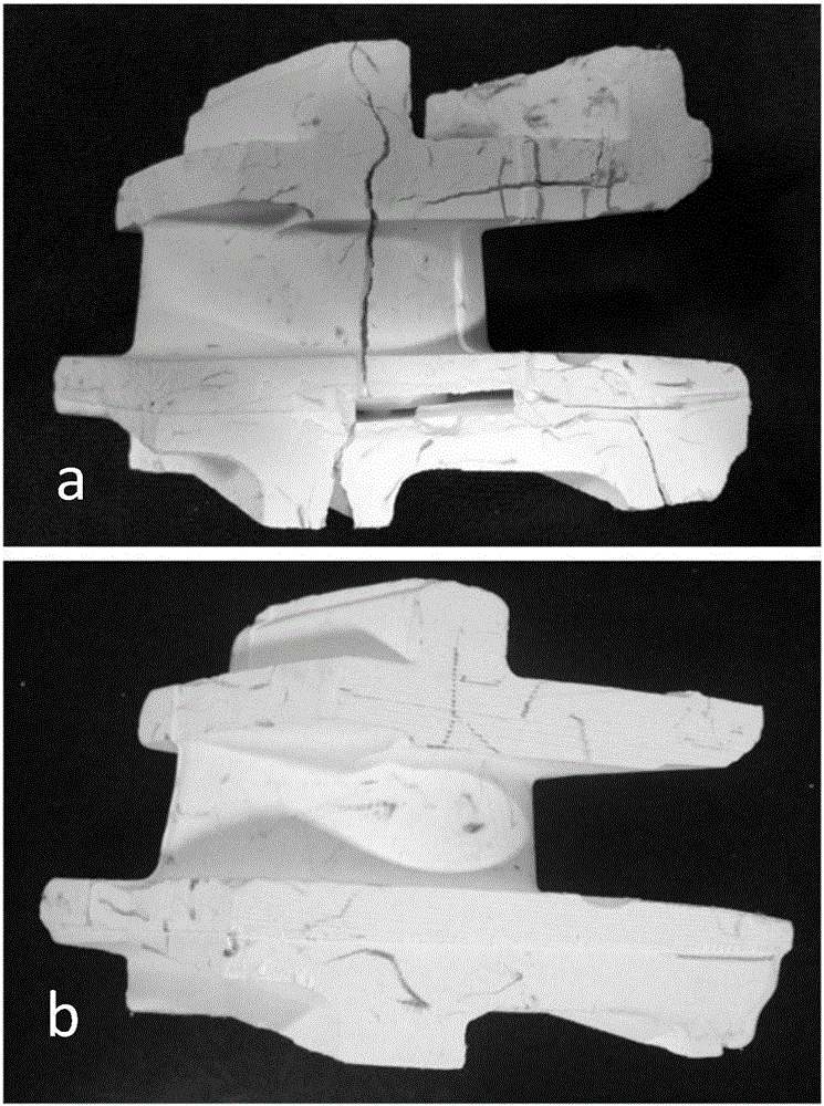 A method for vacuum degreasing of gel injection molded turbine blade ceramic mold