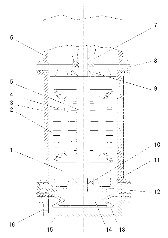 Submersible liquid delivery pump with inside-cavity pressure of motor automatically adjustable