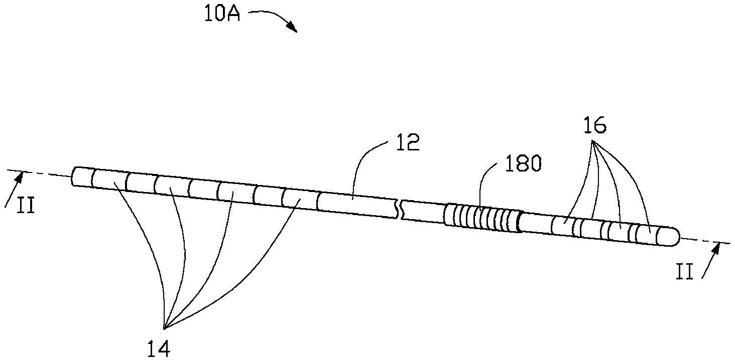 Implanted electrode compatible with MRI and manufacturing method thereof