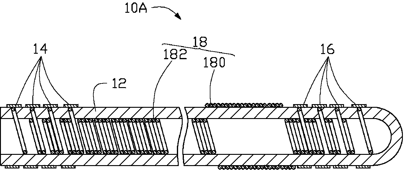 Implanted electrode compatible with MRI and manufacturing method thereof