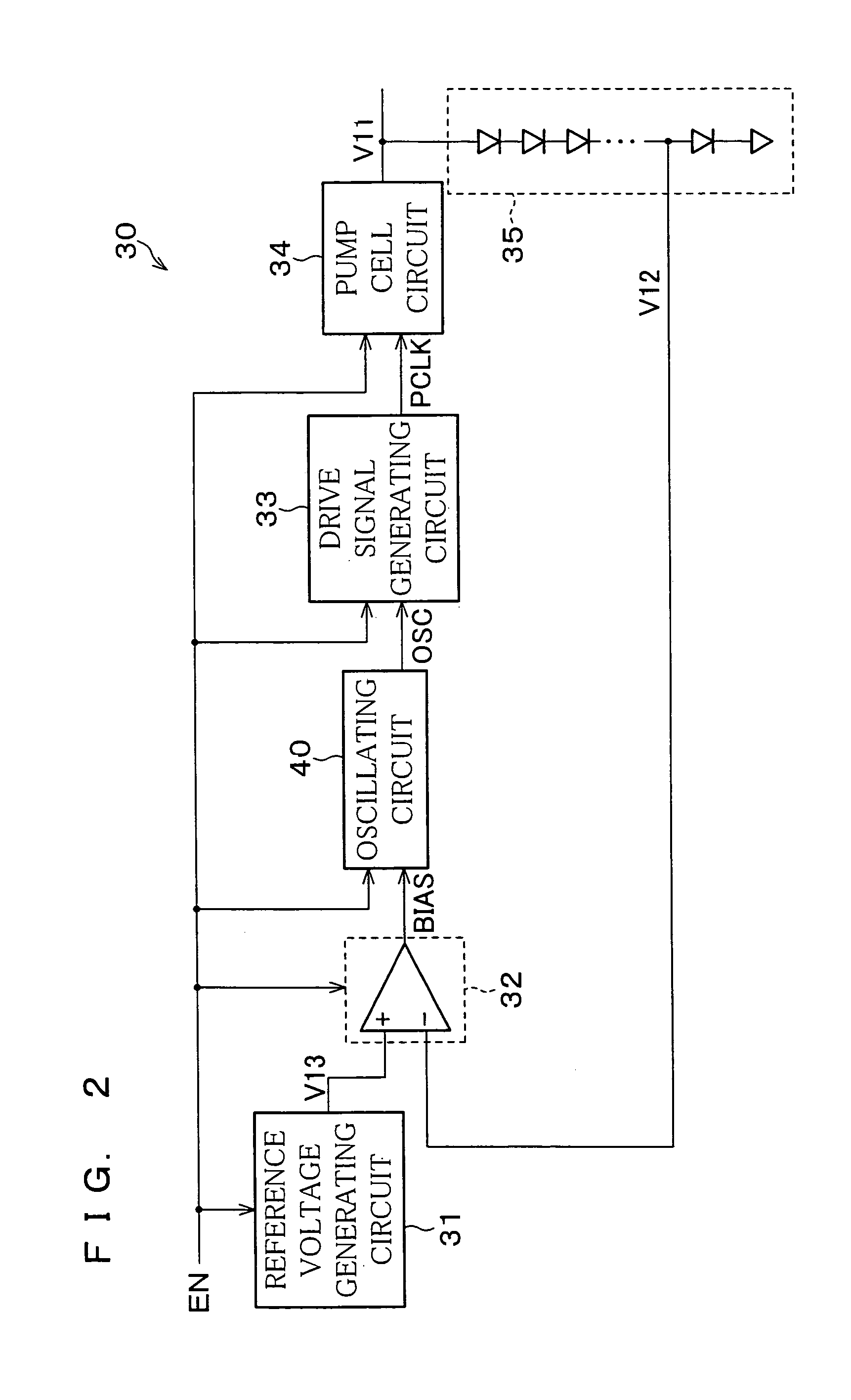 Oscillating circuit, booster circuit, nonvolatile memory device, and semiconductor device