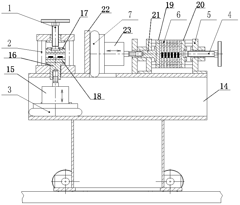 Air bag type vertical winding wire tensioning device and method